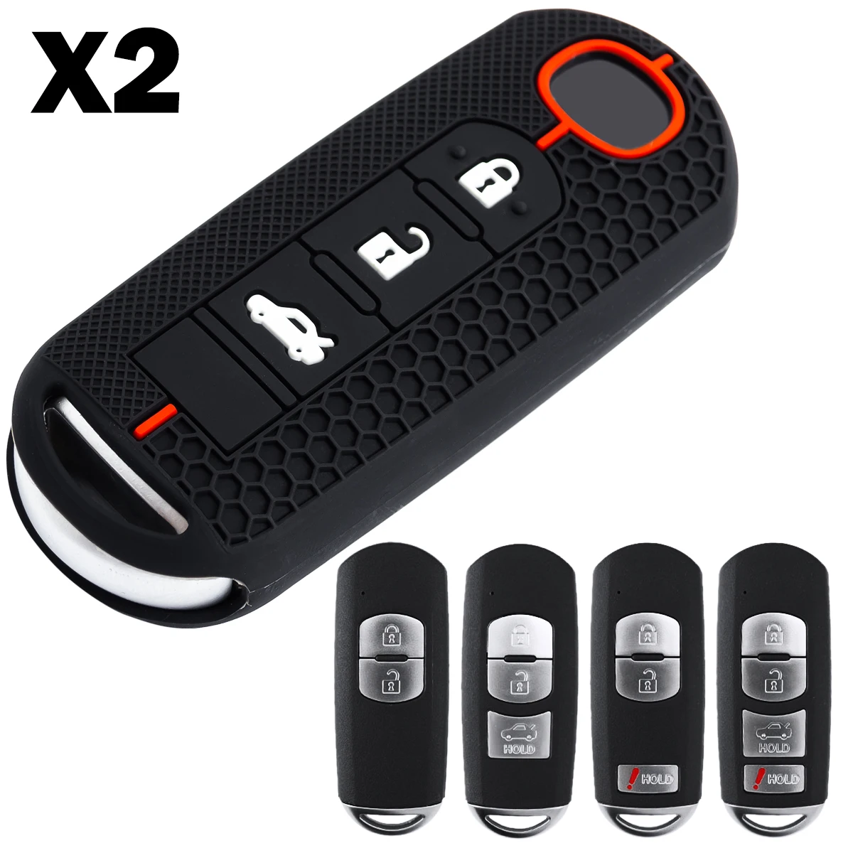 2X Silicone Car Key… - image