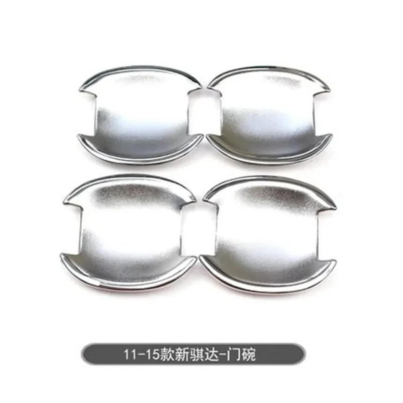 Car-styling for Nissan TIIDA 2011-2015 ABS Chrome Door Handle Bowl Door handle Protective covering Cover Trim