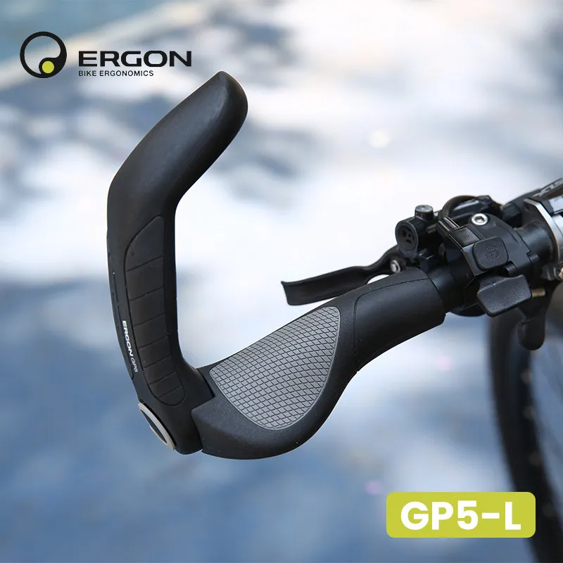 ERGON MTB grips GP1 GP3 GP5 ergonomics Radírgumi shock-proof skid-proof zár Bicikli kezeli hegyi Bicaj grips Kerékpározás Kormánytolórúd