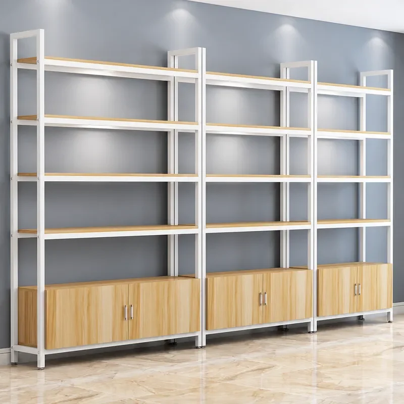 Multi Layer Iron Shelf Household Cosmetics Display Cabinet Supermarket Storage Rack Removable Metal Shelving Unit for