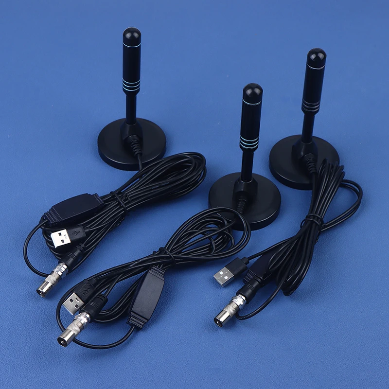 Digital TV Antenna Signal Amplifier Indoor Outdoor VHF UHF Aerial Magnetic Base HDTV Receiver for Terrestrial Broadcast