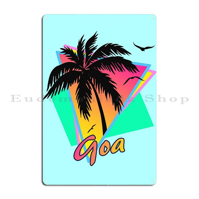 Goa India Metal Plaque Mural Wall Decor Designing Create Cinema Tin Sign Poster image 2