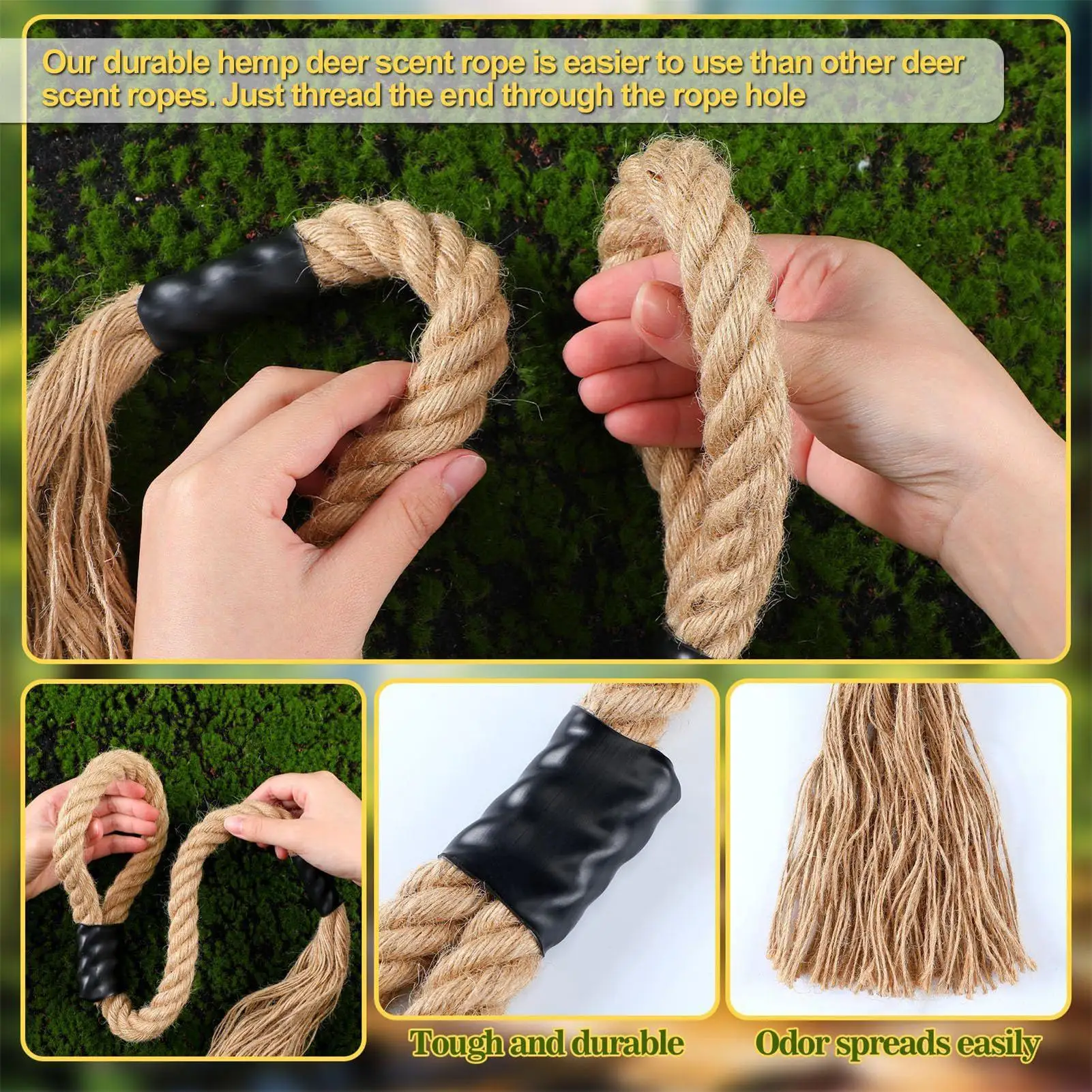 كشط الغزلان طُعم فعال يدوم طويلاً جاذب ذيل أبيض فعال للتخييم في الهواء الطلق والحياة البرية والغابات والمشي لمسافات طويلة