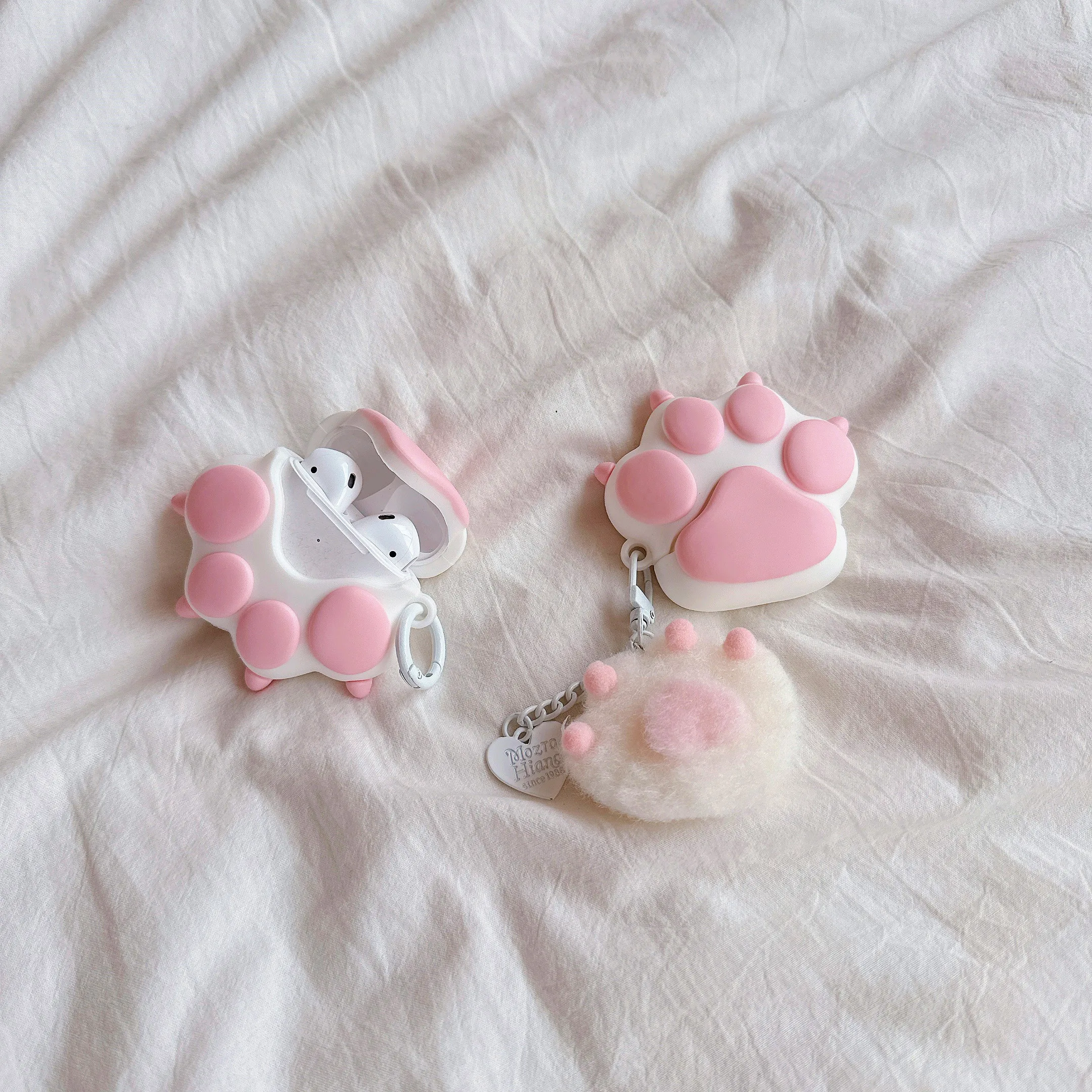 Creative Cute Cartoon Cat\'s paw Earphone Case For Apple AirPods Pro3 for AirPods 2 3 4 Pro2 Wireless Bluetooth Protective Cover