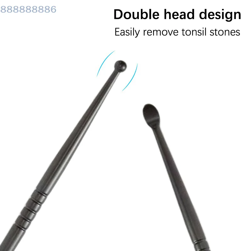 [B]1pcs Tonsil Stone Removal Ear Wax Remover Stainless Steel Remover Mouth Cleaning Care Tools Tonsil Stone Remover Health Care
