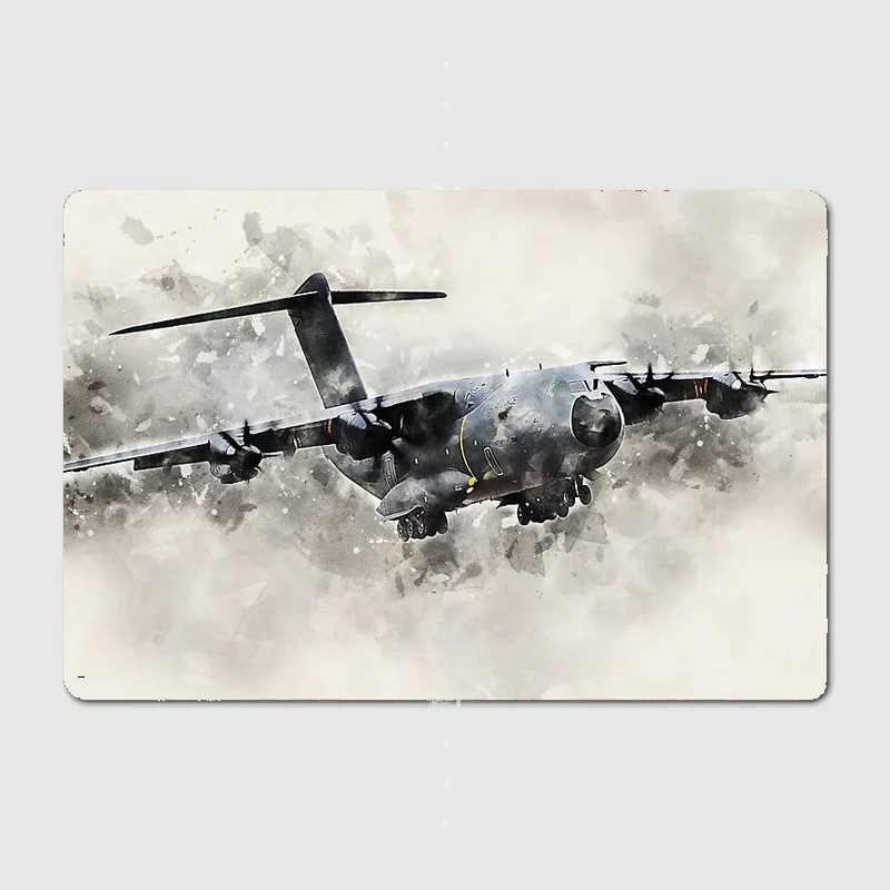 Royal Air Force Airbus A400M Painting Posters Metal Plaque Poster Home Decorations Classic Tin Sign Room Decor Wall