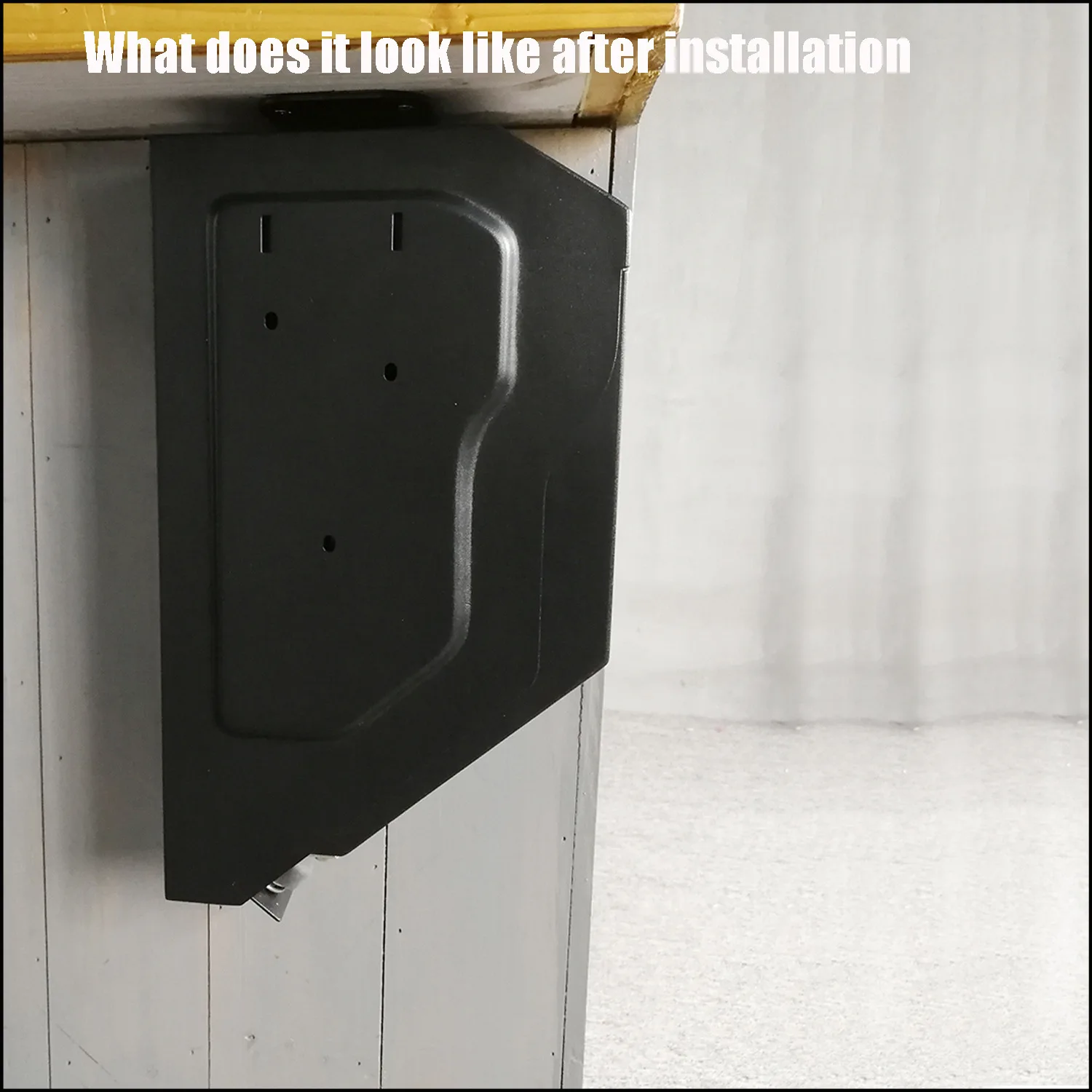 Fingerprint, password, key, three-in-one gun box, safe, home hidden, portable, anti-theft and anti-drop, cross-border car hangin