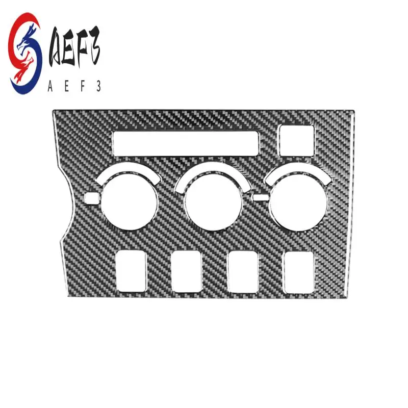

AEF3-For Toyota 2007-2013 LHD Soft Carbon Fiber Car Center Console Climate AC Panel Trim Cover Interior Accessories