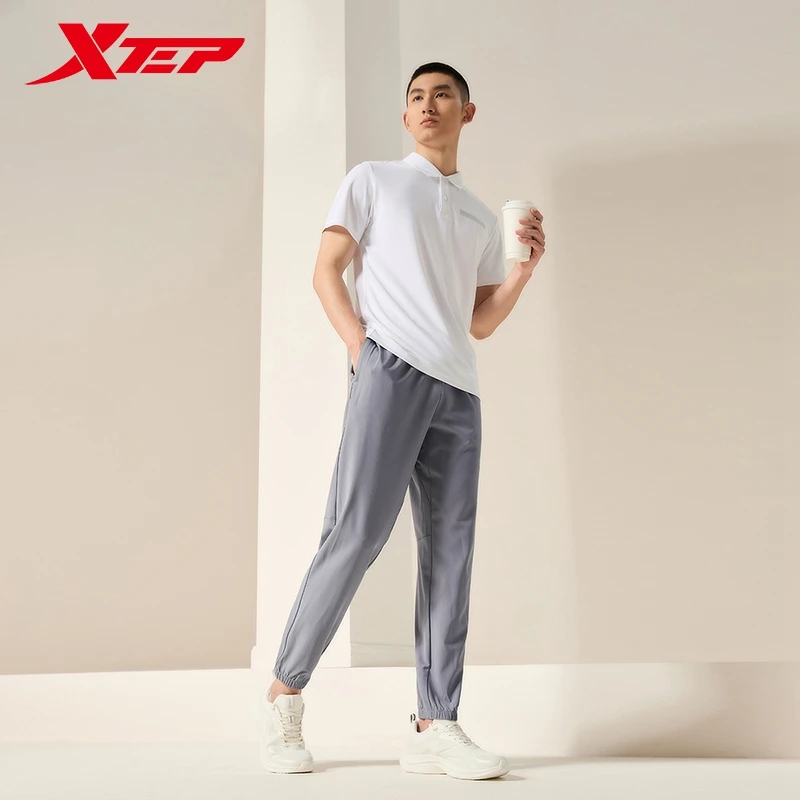 Xtep Woven Track Pants For Men 2024 Summer Normcore Men\'s Sweatpants Everyday Commute Comfortable Outdoor Bottoms 876229980167