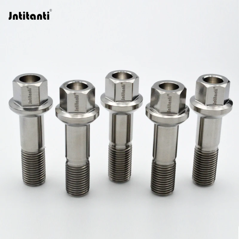 

Jntitanti серебристого цвета гоночное шаровое сиденье Gr.5 титановый болт ступицы колесный болт M14*1,5*45 мм для гонок Mercedes-Benz