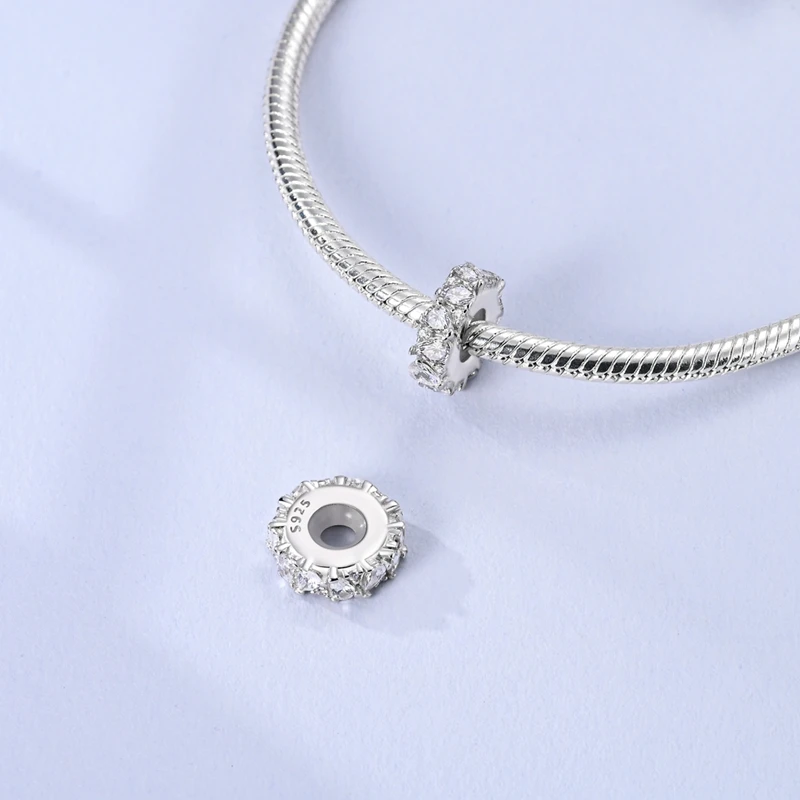 New 925 Sterling Silver Sparkling Zircon With Dazzling Colors Charms Beads For Women Fit Original Bracelet DIY Jewelry Gifts
