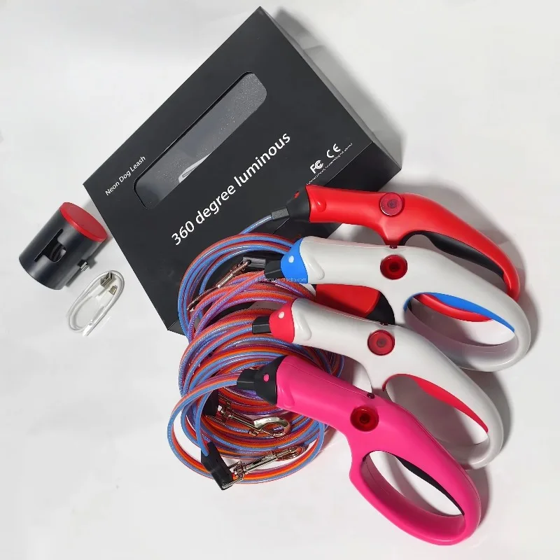 leash with a beautiful glow for dark walking, perfect party decor for pet owners