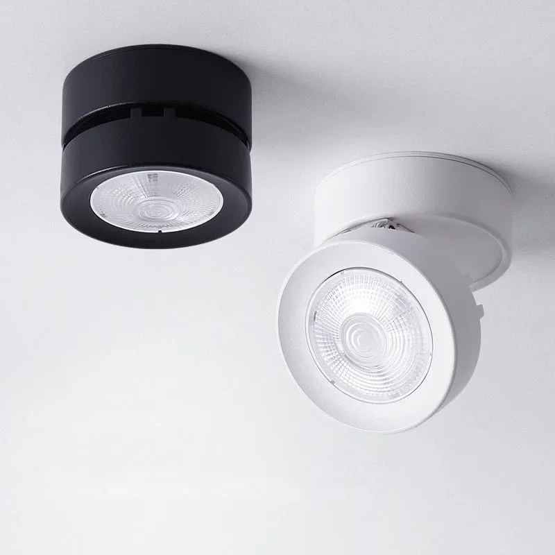 

Hot 7W 10W 15W Spot LED Downlight Foldable Ceiling Light Led Spotlight Surface Mounted Aluminum Ceiling Spots Lamp Indoor Light