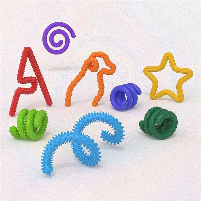 ABUM-Colorful Twist Sticks Bendable Flexible DIY Fun Gifts For Kids Toddlers For Kids Teens Adults For School