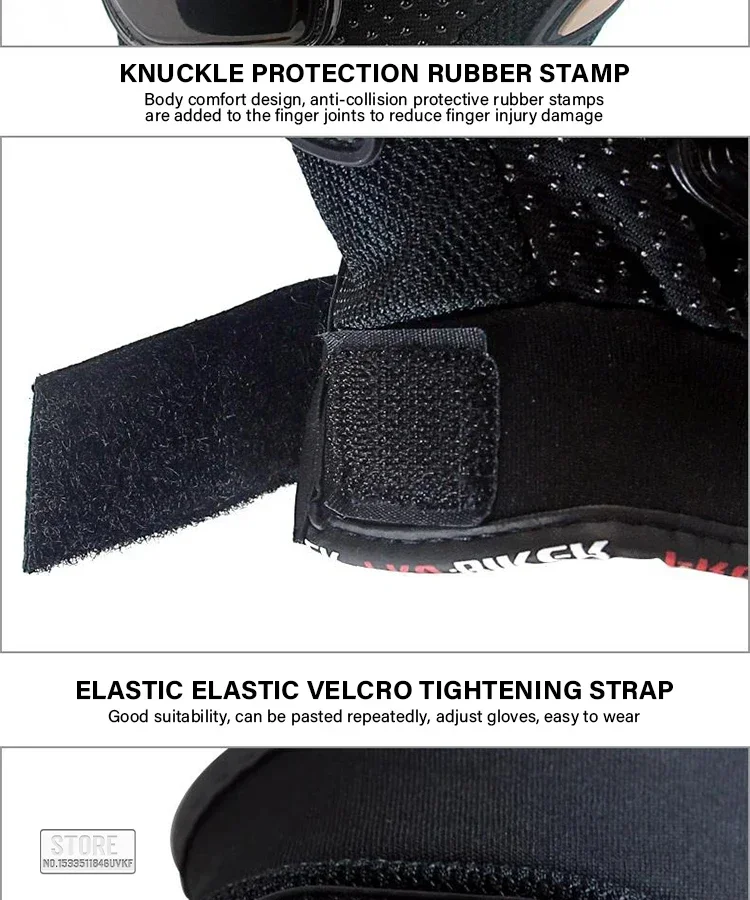 أسلوبك، مدرع. قفازات ريترو كاملة الأصابع مع حماية للمفصل وراحة اليد - رائعة وآمنة.