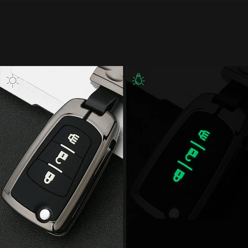 Galvanized Alloy Car Remote Key Cover Case for GREAT WALL WINGLE STEED 5 6 HAVAL HOVER H5 Folding Key Covers keychain