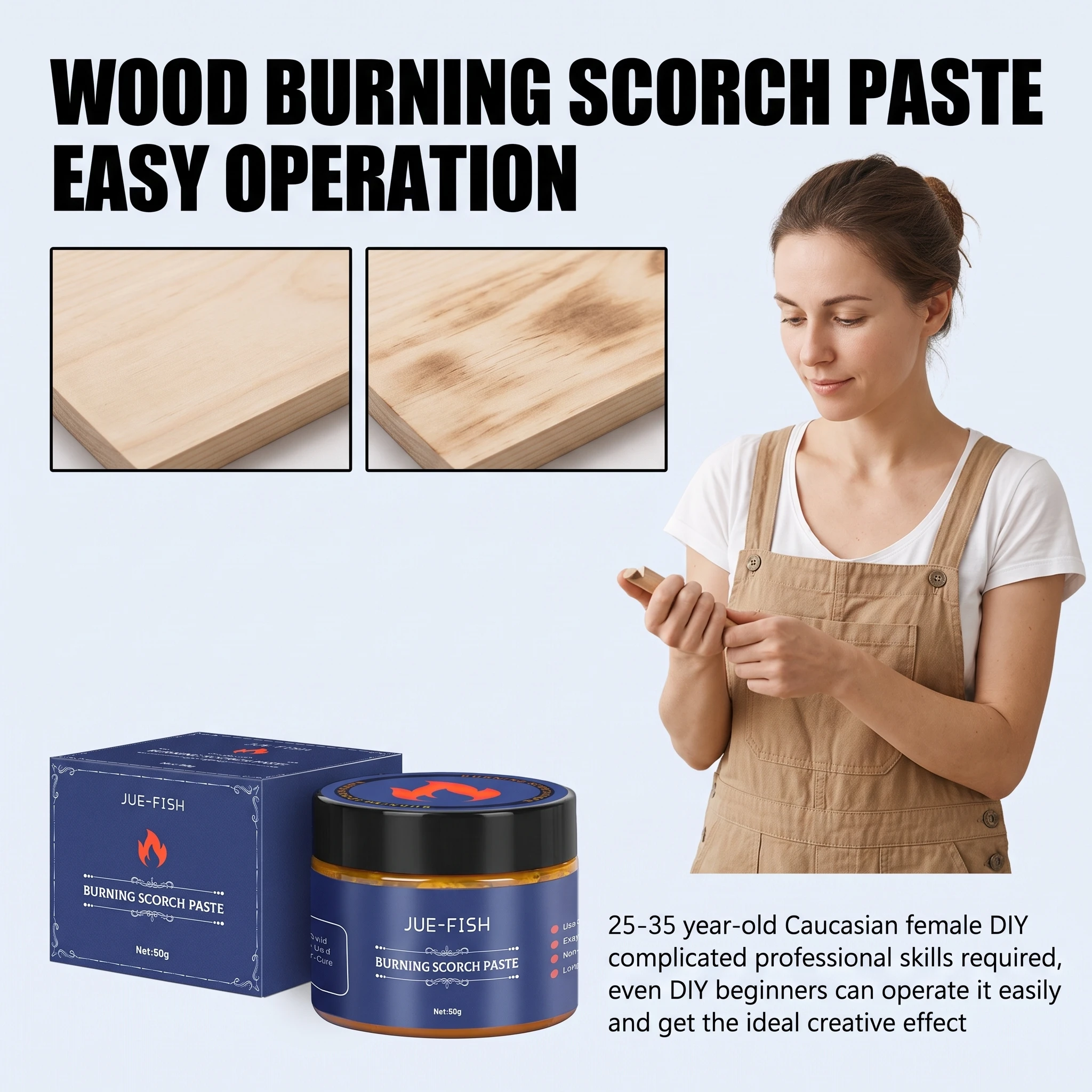 Woodworking Crafts - Multi Purpose Scorch Paste Easy Operate