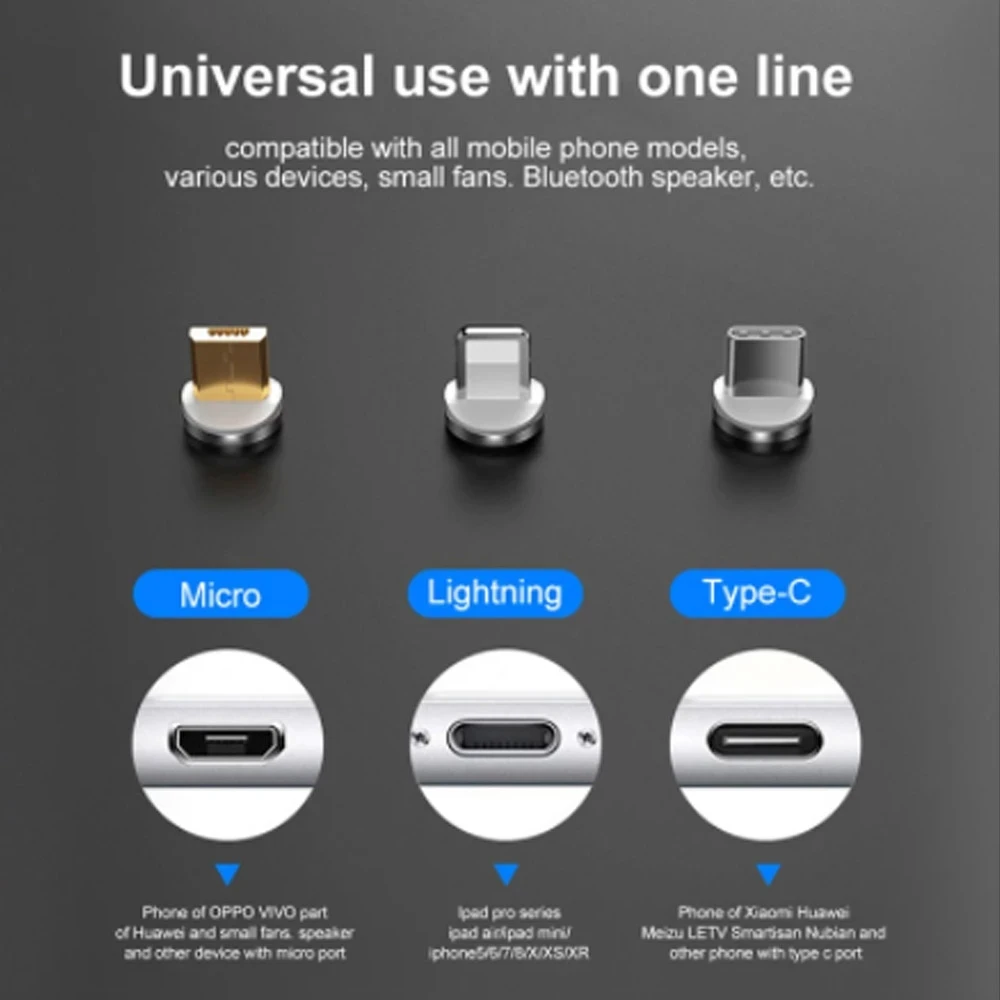 5A المغناطيسي USB نوع C كابل SFC لهواوي 3A تهمة سريع آيفون شاومي سامسونج ممن لهم مايكرو المغناطيس USB كابل ل أندرويد