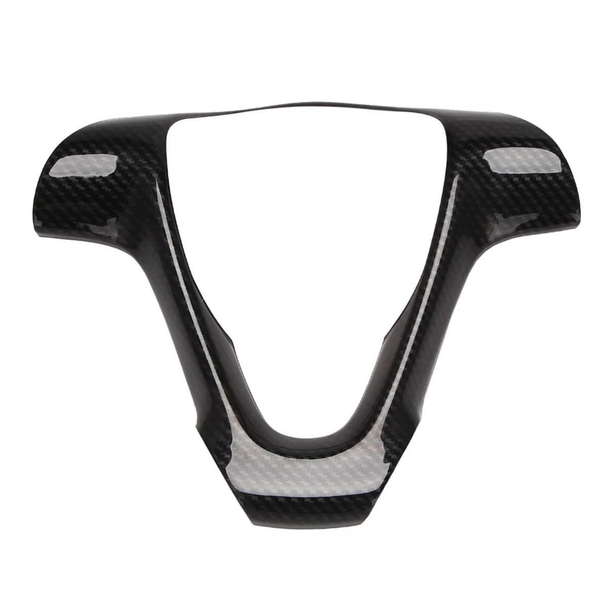 Carbon Fiber Car Steering Wheel Frame Decorative Sticker Accessories for Mercedes Benz Smart Fortwo 451 2009-2014 view 2