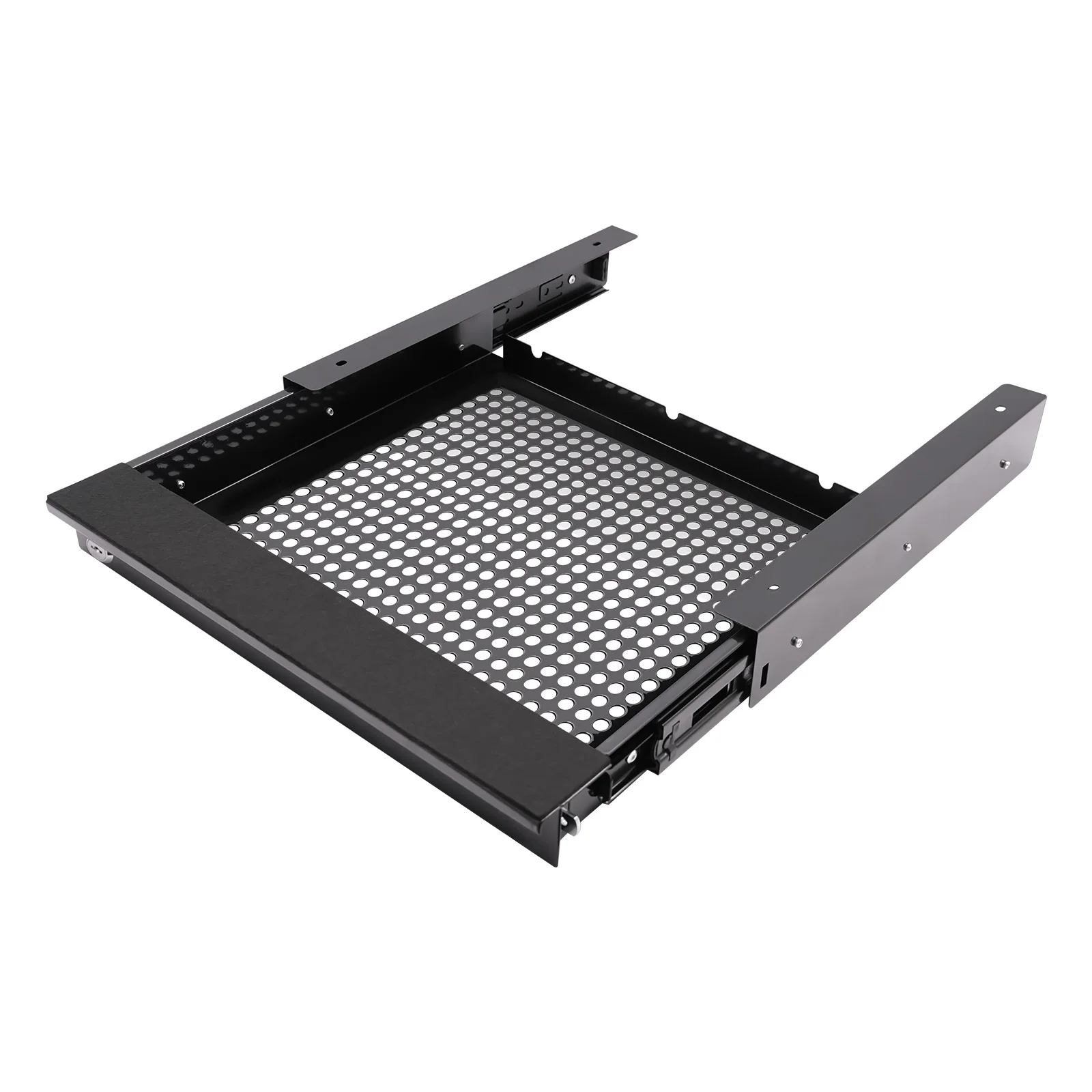 

Durable Under Desk Mounted Pull-Out Drawer, Non-Toxic and Space-Saving Solution to Organize Chargers, Mice, Sticky Notes, and