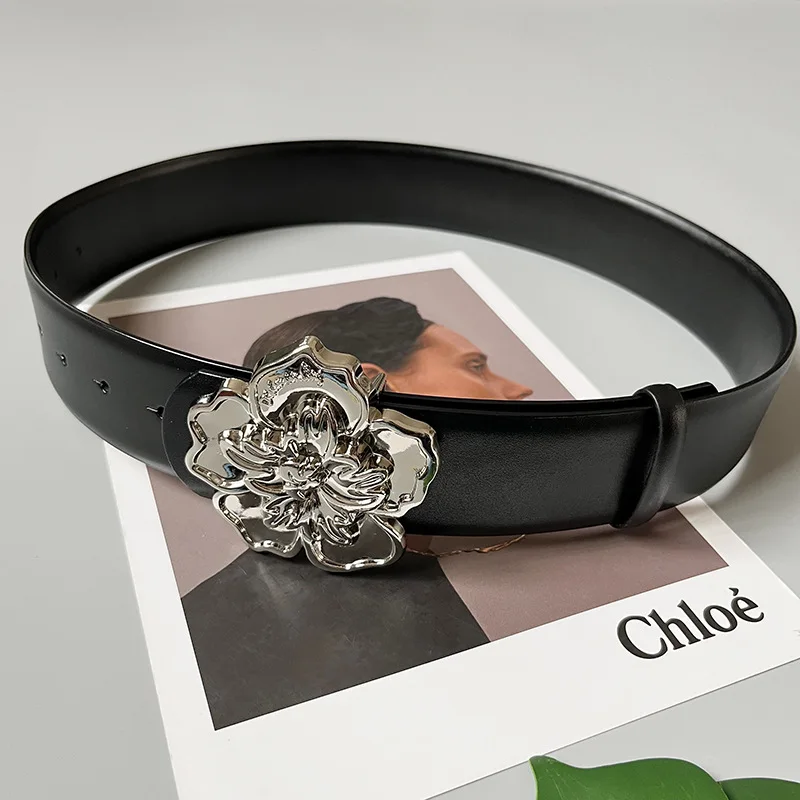 Luxury ladies wide belt elastic vintage buckle leather wide fashion wild pin buckle women\'s belt waist seal belt