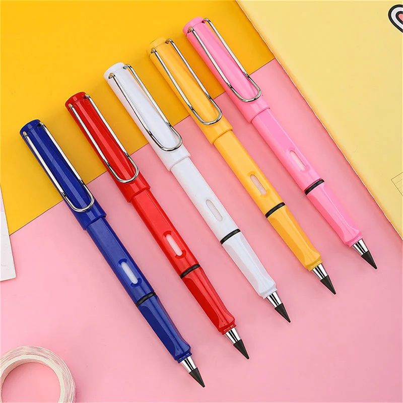 1X Everlasting Pencil Infinite Pencil Technology Inkless Metal Pen Magic Pencil Drawing Is Not Easy To Break The Straight Pencil