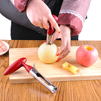 Stainless Steel Apple Corer Fruit Seed Core Remover Pear Apple Corer Seeder Slicer Knife Durable Kitchen Gadgets Vegetable Tools