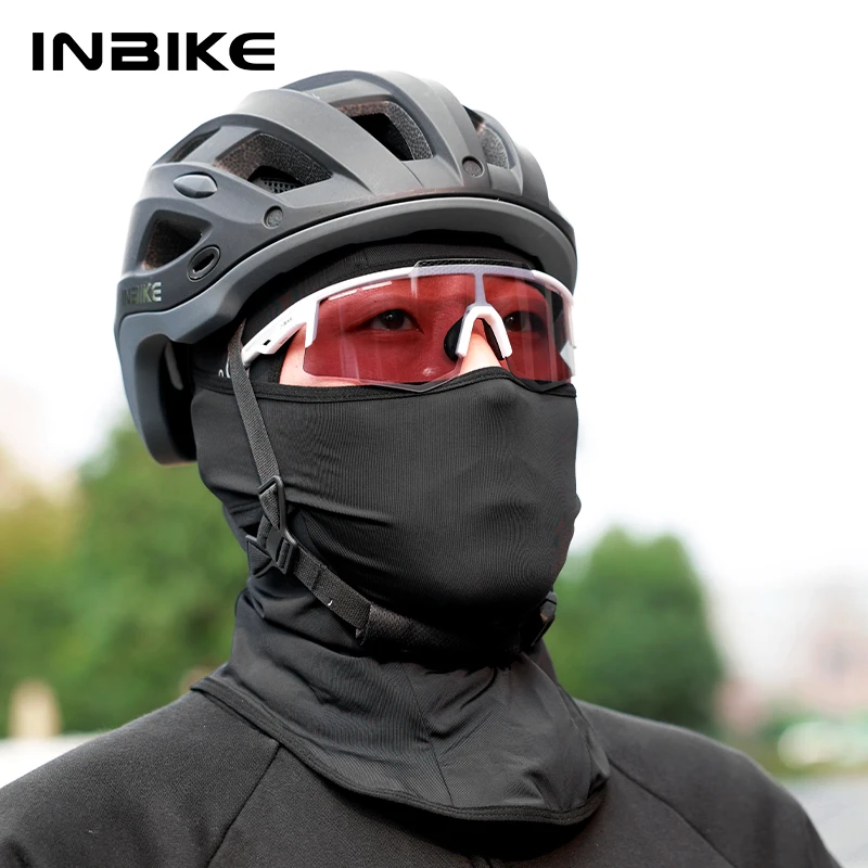 INBIKE Summer Cooling Cycling Face Mask Sun Protection Cover Ice Silk Neck Gaiter Hood for Men Women Bicycle Motorcycle Running