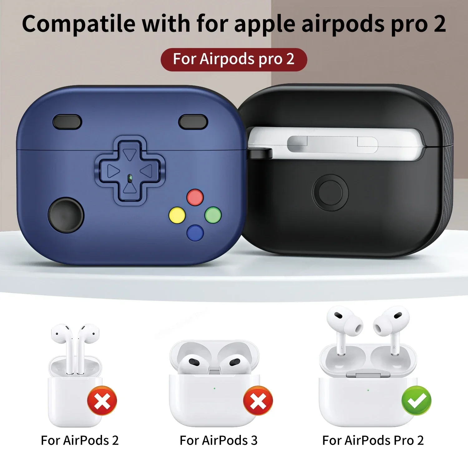 

For AirPods Pro 2 3Case For Airpods 2 Pro Shockproof Case Creative Game Console Case 3D Cartoon Silicone Earphone Case 2022