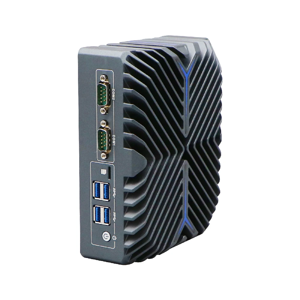 HUNSN Micro Firewall-apparaat, mini-pc, pFsense, Mikrotik, Intel Ultra 5 125U, RX20, OPNsense, VPN, router-pc, 3LAN, 3HDMI, AI Boost NPU