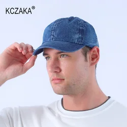 Brand Spring Denim Baseball Cap Casual Washed Cotton Retro Snapback Caps Unisex 6 Panels Soft Top Sun Hats Dropshipping