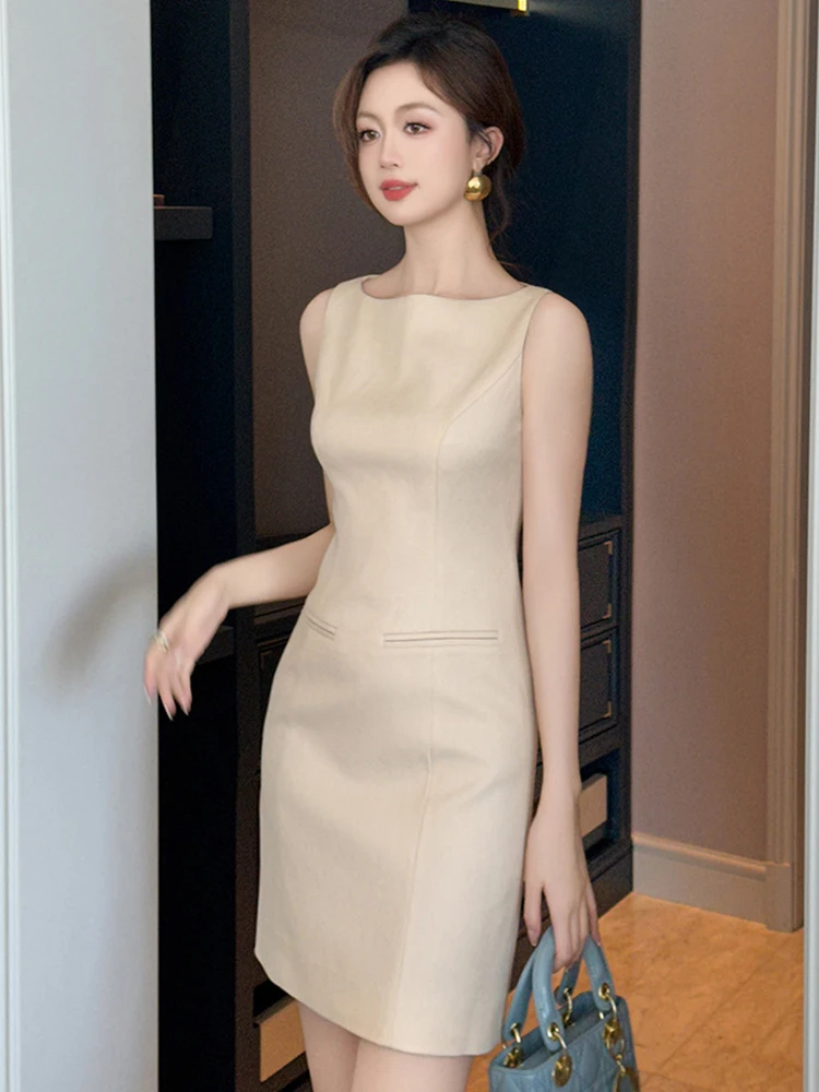 เสื้อผ้าสตรีElegantเสื้อกั๊กภายในชุดสุภาพสตรีแฟชั่นเซ็กซี่BodyconมินิชุดหญิงPartyด้านใน-Matchด้านล่างVestidos