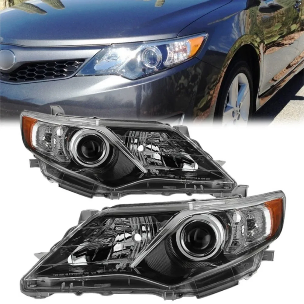 Pair Projector Headlights Headlamps Assembly For Toyota Camry 2012 2013 2014
