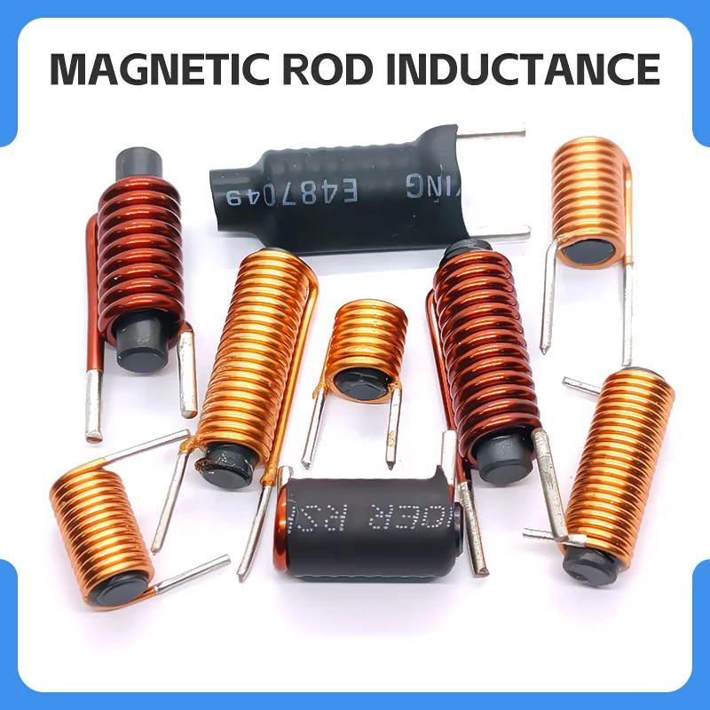 Horizontal 6*30mm 0.5uH 2.4uH 4.7uH 5uH 6.5uH 10uH 12uH 15uH 100uH Rod Inductor Filter Inductor R Bar Core Coils
