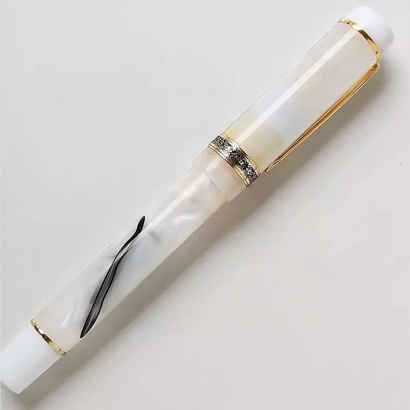 2024 Kaigelu 316 Century Tofu Fountain Pen milky white Screw Cap EF/F/M Iridium Nib Writing Student Office Supplies Stationery