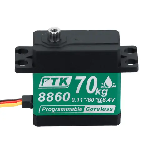 PTK 8860 MG-D  servo 70KG Waterproof RC steering servo All metal gear brushless digital servo UAV fixed wing high torque servo