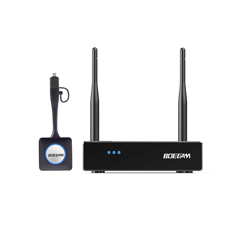 جهاز إرسال واستقبال لاسلكي عالي الدقة للمؤتمرات، جهاز مشاركة شاشة لاسلكي 1080 بكسل لأنظمة العرض