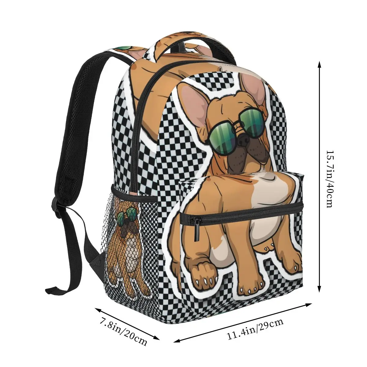 American Bulldog Backpack for Girls Boys Travel RucksackBackpacks for Teenage school bag