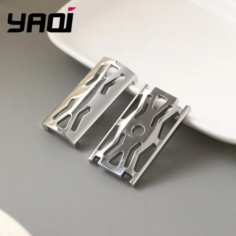 

YAQI Полая безопасная бритвенная головка Sentinel SSS для мужчин, полированная нержавеющая сталь 316, с зазором лезвия 0,90 мм