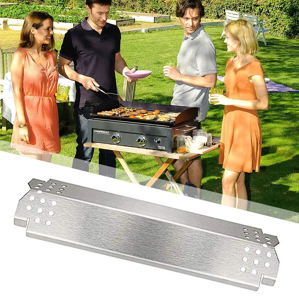 5pcs Stainless Steel Grill Heat Tents Universal Grill Replacement Heat Tents for Gas Grills, Backyard BBQ & Outdoor Cooking