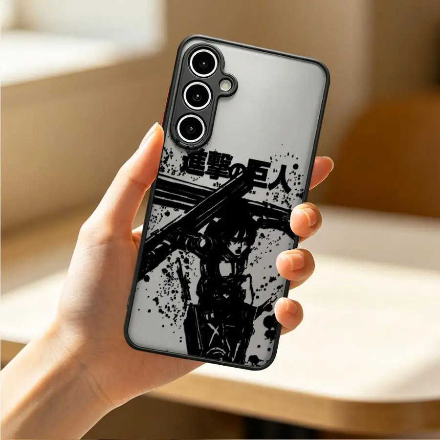 A-Attack On T-Titan Phone Cover Case for Samsung Galaxy A53 A34 A36 A54 A14 A23 A56 A55 A35 A17 A52 A52S A72 A16 A15 A73 A33