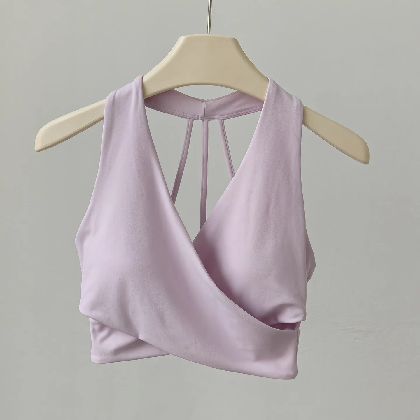 All-in-One Cross-V-Ausschnitt Sport-BH, Pilates-Oberteil, Trainings-BH, schnelltrocknend, sexy Rücken, Fitness-Yoga-Weste, Sportbekleidung – Detail 8