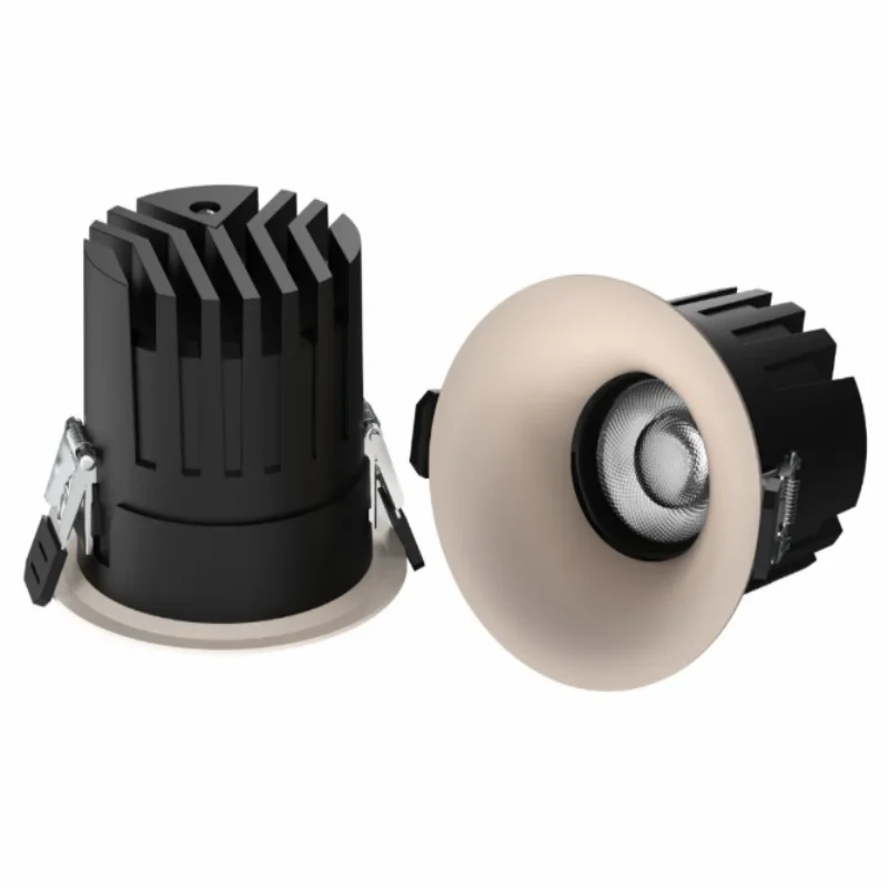 Focos de techo curvados con huevos de cacao y leche, estilo crema, luces de tubo sin marco, para salón y dormitorio