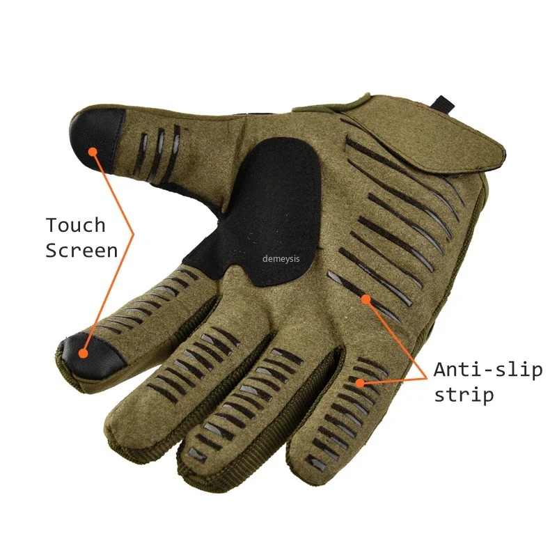 Guantes tácticos nudillos duros pantalla táctil motocross - imagen 5