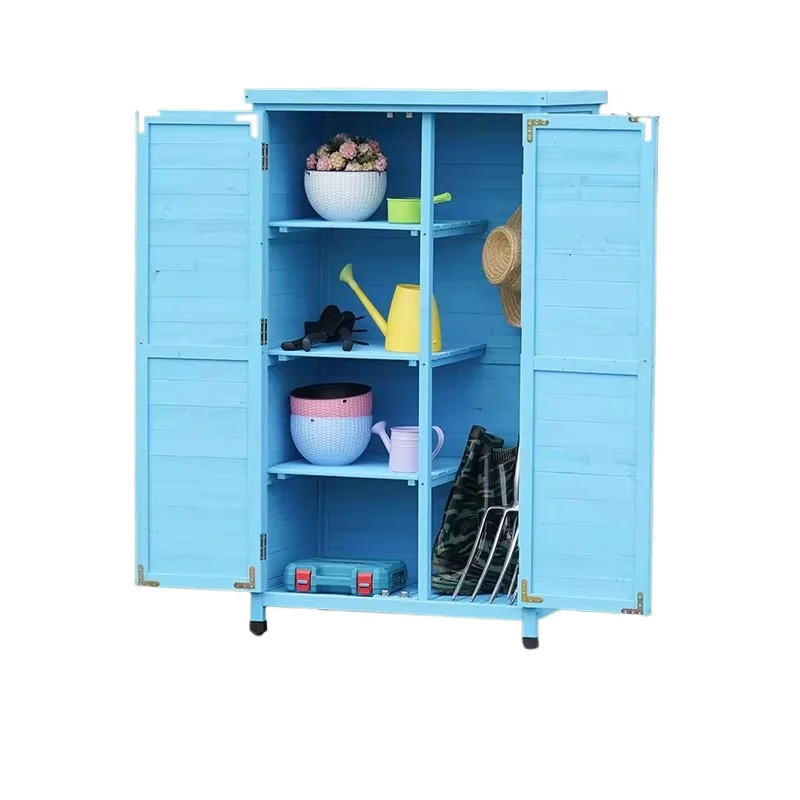Outdoor storage courtyard waterproof and sunscreen tool room yard garden storage box, balcony sundries storage
