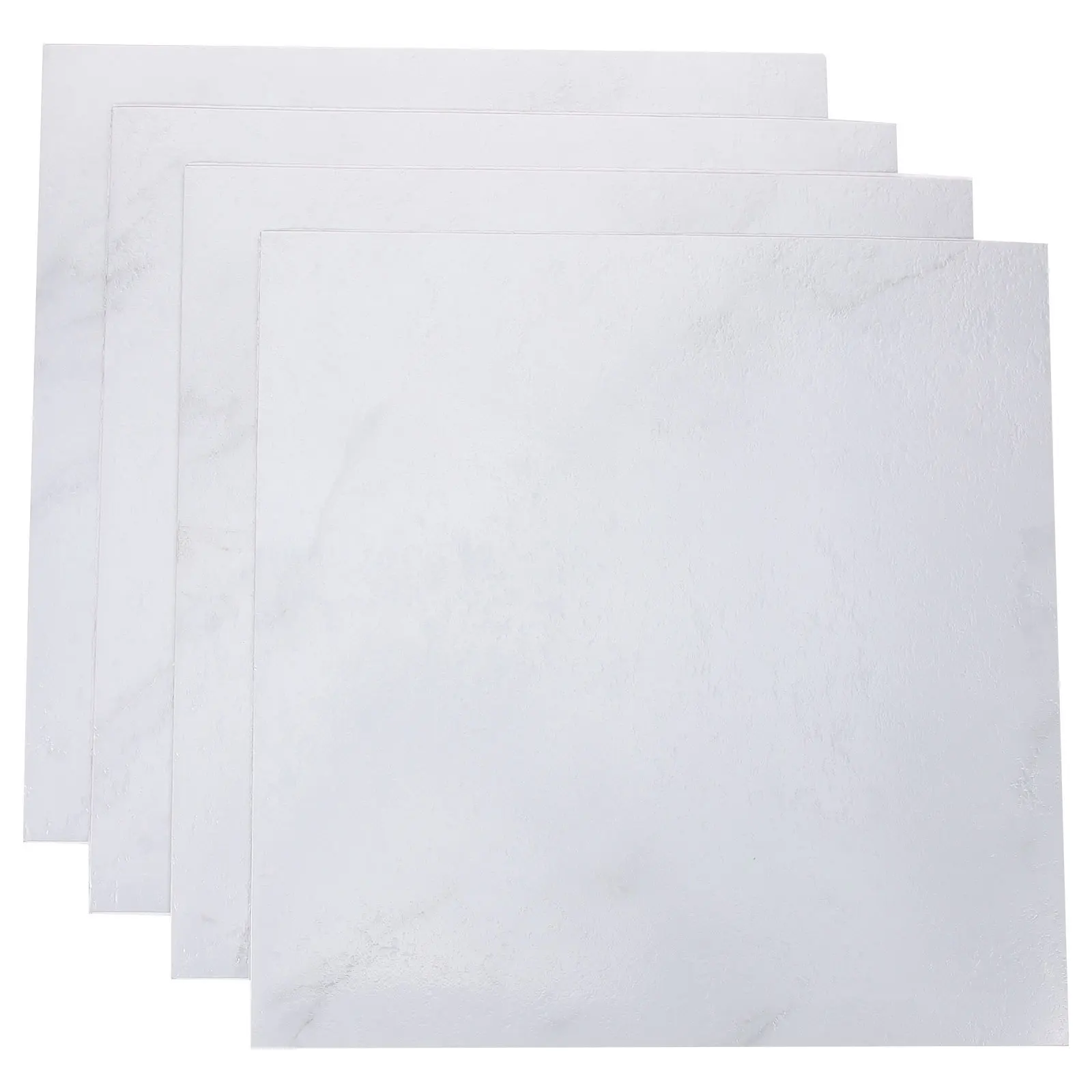 

4pcs Marble Floor Tile Stickers Self Adhesive Pvc Flooring For Home Decor Kitchen Bathroom Bar Counter Ground Tile Decals