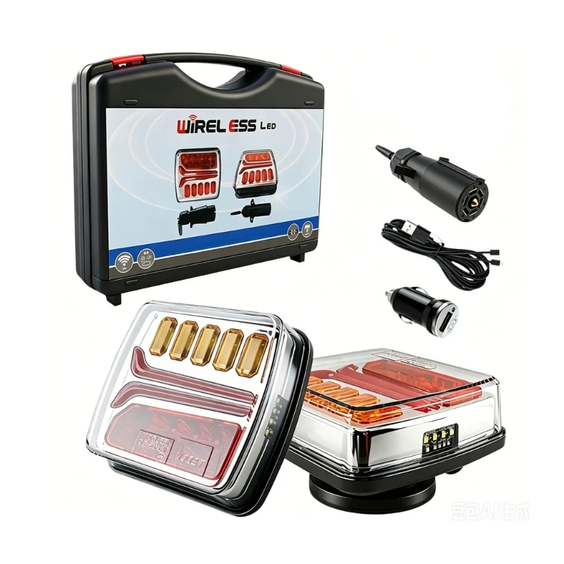 

M68B Strong Mount Trailer Lights Providing 5 In 1 Functionality Long Runtime