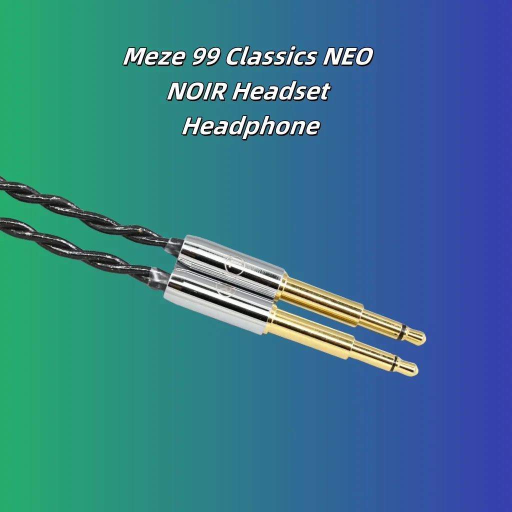 99% الفضة النقية البلاديوم الجرافين العائمة الذهب سماعة كابل ل Meze 99 الكلاسيكية NEO NOIR سماعة سماعة 8334