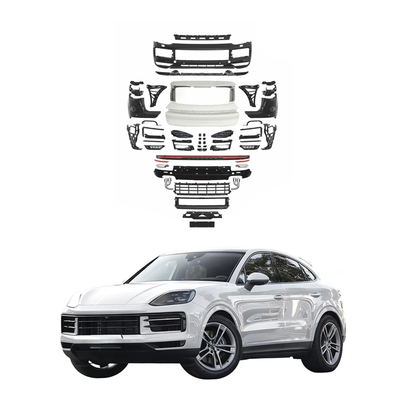 For 958 Series SUV High Quality 9Y02 Version Bodykit Complete Facelift Set with Clips and Exhaust