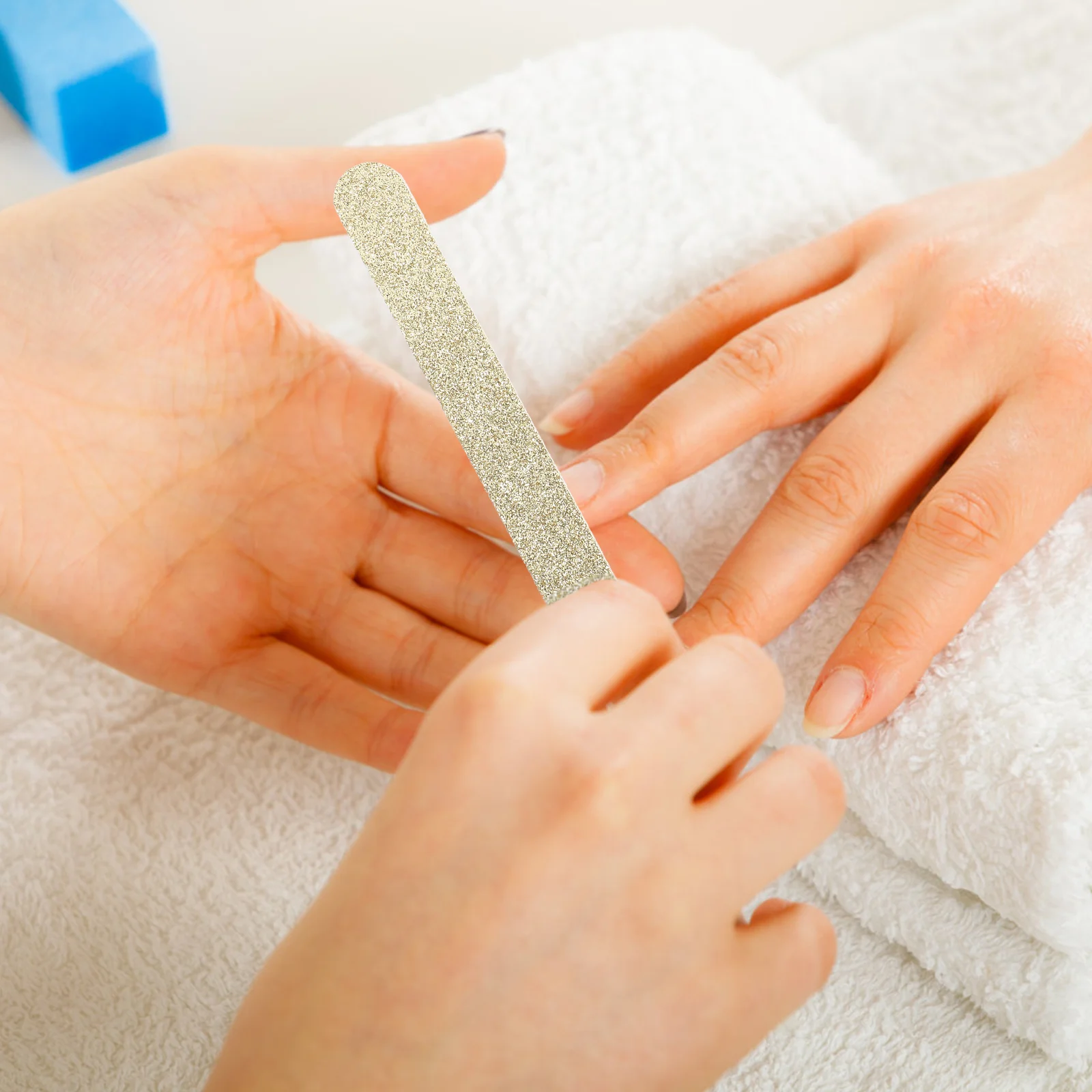 30-delig EVA schuurpapier glittervijlstrip dubbelzijdig manicure pedicure vormgevend gereedschap professionele buffer nagelvijlen voor nagels